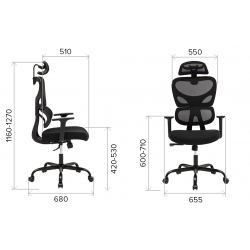 Кресло Everprof Skill Сетка Черный