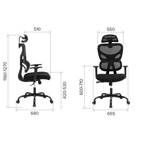 Кресло Everprof Skill Сетка Черный