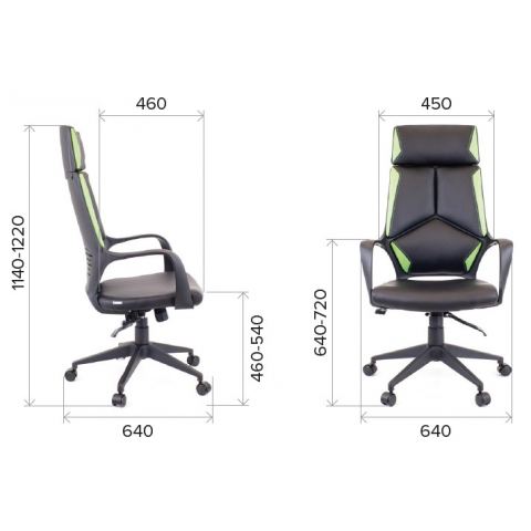 Кресло Everprof Trio Grey TM Ткань Бирюзовый