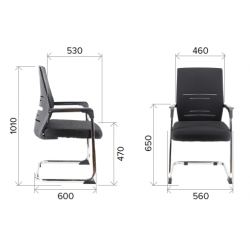 Кресло Everprof Visit Сетка Черный