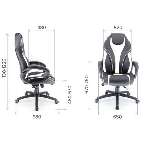 Геймерское кресло Everprof Wing Экокожа Оранжевый