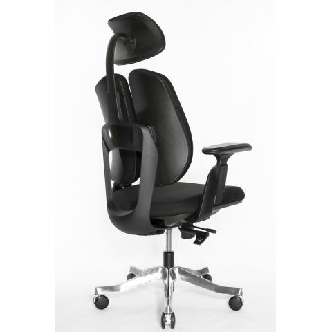 Стул компьютерный ортопедический Falto Orto Bionic А-92-2 Fabrik (чёрный каркас/ткань black)