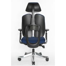 Ортопедическое кресло для работы за компьютером Falto Orto Bionic А-92-2 Fabrik (чёрный каркас/ткань blue)