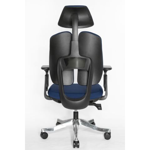 Ортопедическое кресло для работы за компьютером Falto Orto Bionic А-92-2 Fabrik (чёрный каркас/ткань blue)