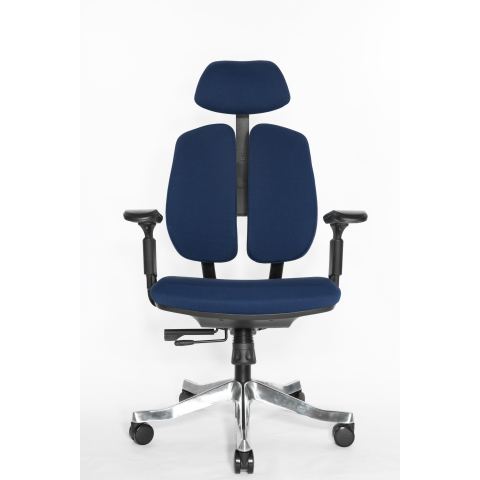 Ортопедическое кресло для работы за компьютером Falto Orto Bionic А-92-2 Fabrik (чёрный каркас/ткань blue)