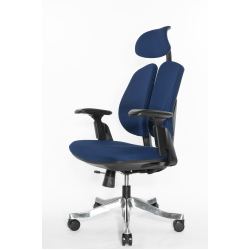 Ортопедическое кресло для работы за компьютером Falto Orto Bionic А-92-2 Fabrik (чёрный каркас/ткань blue)