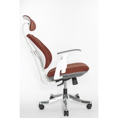 Кресло Falto Orto Bionic A92-2W Fabrik-WH-Red (каркас светлый/ткань red)