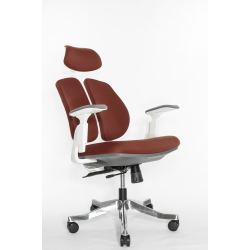 Кресло Falto Orto Bionic A92-2W Fabrik-WH-Red (каркас светлый/ткань red)