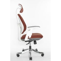 Кресло Falto Orto Bionic A92-2W Fabrik-WH-Red (каркас светлый/ткань red)