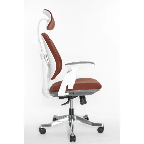 Кресло Falto Orto Bionic A92-2W Fabrik-WH-Red (каркас светлый/ткань red)