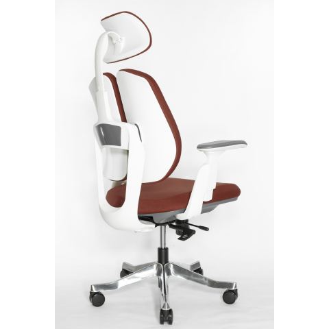 Кресло Falto Orto Bionic A92-2W Fabrik-WH-Red (каркас светлый/ткань red)