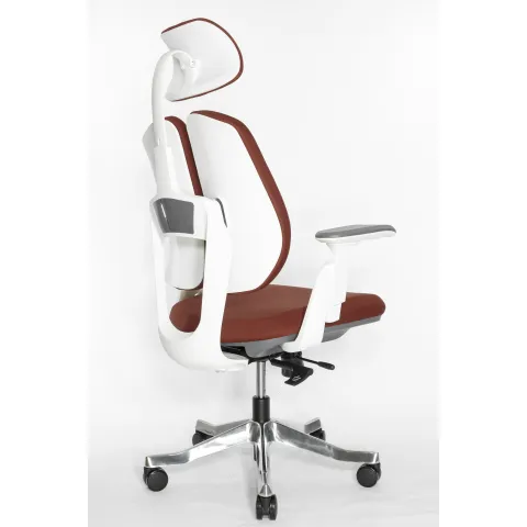 Кресло Falto Orto Bionic A92-2W Fabrik-WH-Red (каркас светлый/ткань red)