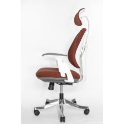 Кресло Falto Orto Bionic A92-2W Fabrik-WH-Red (каркас светлый/ткань red)