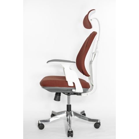 Кресло Falto Orto Bionic A92-2W Fabrik-WH-Red (каркас светлый/ткань red)