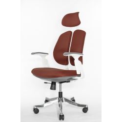 Кресло Falto Orto Bionic A92-2W Fabrik-WH-Red (каркас светлый/ткань red)