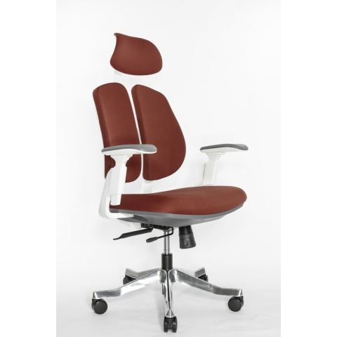 Кресло Falto Orto Bionic A92-2W Fabrik-WH-Red (каркас светлый/ткань red)