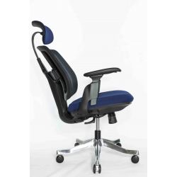 Кресло Falto Orto Bionic A92 Mesh BK-BL (черный каркас/сетка- ткань blue)