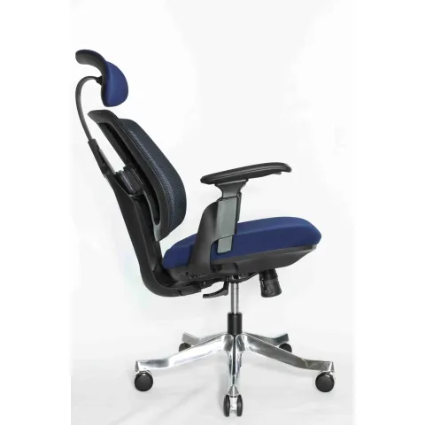 Кресло Falto Orto Bionic A92 Mesh BK-BL (черный каркас/сетка- ткань blue)