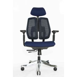 Кресло Falto Orto Bionic A92 Mesh BK-BL (черный каркас/сетка- ткань blue)