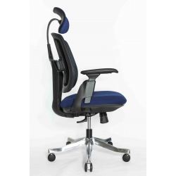 Кресло Falto Orto Bionic A92 Mesh BK-BL (черный каркас/сетка- ткань blue)