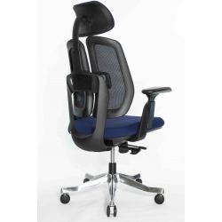 Кресло Falto Orto Bionic A92 Mesh BK-BL (черный каркас/сетка- ткань blue)