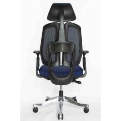 Кресло Falto Orto Bionic A92 Mesh BK-BL (черный каркас/сетка- ткань blue)