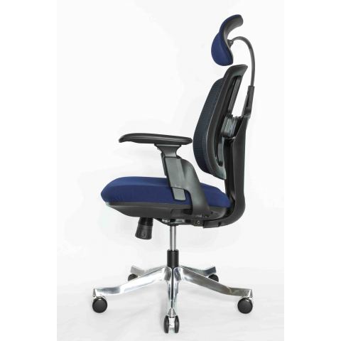 Кресло Falto Orto Bionic A92 Mesh BK-BL (черный каркас/сетка- ткань blue)