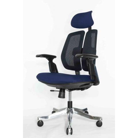 Кресло Falto Orto Bionic A92 Mesh BK-BL (черный каркас/сетка- ткань blue)