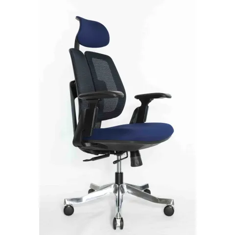 Кресло Falto Orto Bionic A92 Mesh BK-BL (черный каркас/сетка- ткань blue)
