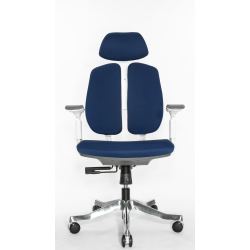 Кресло Falto Orto Bionic A92-2W Fabrik-WH-BL (каркас светлый/ткань blue)