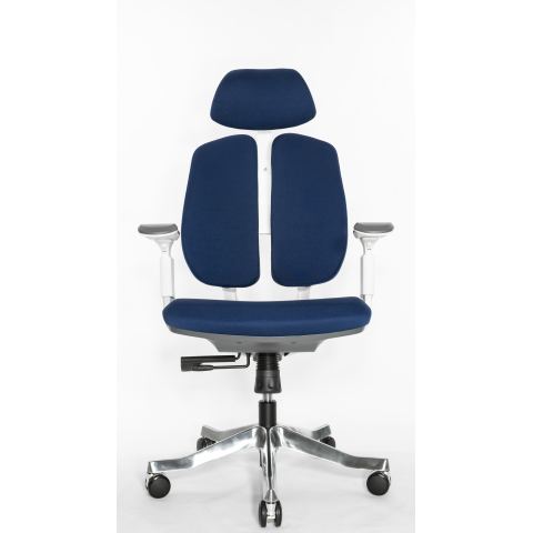 Кресло Falto Orto Bionic A92-2W Fabrik-WH-BL (каркас светлый/ткань blue)