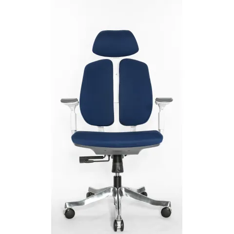 Кресло Falto Orto Bionic A92-2W Fabrik-WH-BL (каркас светлый/ткань blue)