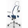Кресло Falto Orto Bionic A92-2W Fabrik-WH-BL (каркас светлый/ткань blue)