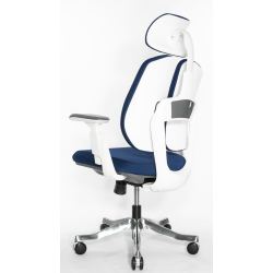 Кресло Falto Orto Bionic A92-2W Fabrik-WH-BL (каркас светлый/ткань blue)