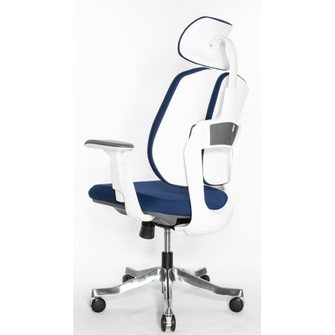 Кресло Falto Orto Bionic A92-2W Fabrik-WH-BL (каркас светлый/ткань blue)