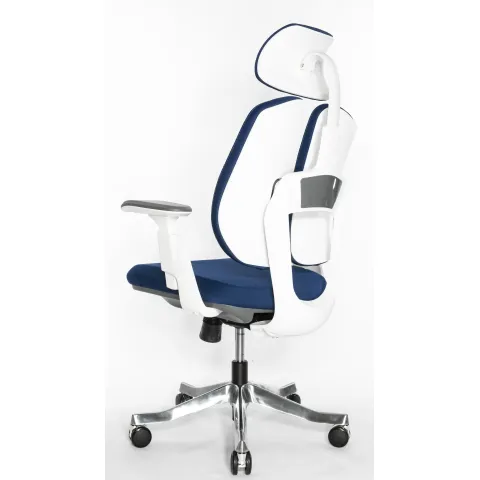 Кресло Falto Orto Bionic A92-2W Fabrik-WH-BL (каркас светлый/ткань blue)