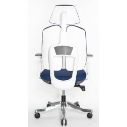 Кресло Falto Orto Bionic A92-2W Fabrik-WH-BL (каркас светлый/ткань blue)