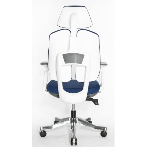 Кресло Falto Orto Bionic A92-2W Fabrik-WH-BL (каркас светлый/ткань blue)