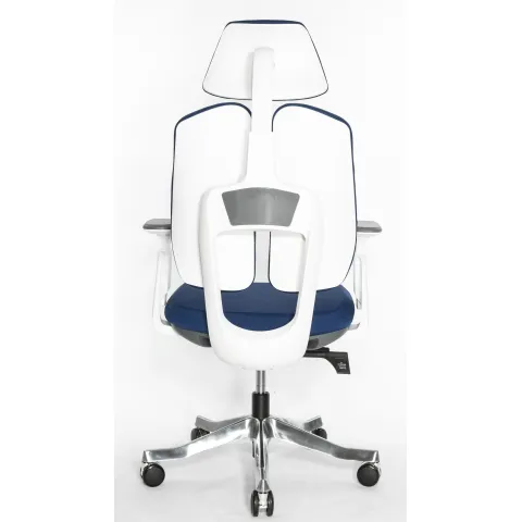 Кресло Falto Orto Bionic A92-2W Fabrik-WH-BL (каркас светлый/ткань blue)