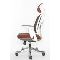 Кресло Falto Orto Bionic A92W Mesh WH Red (каркас светлый/сетка- ткань red)