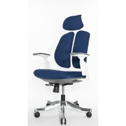 Кресло Falto Orto Bionic A92-2W Fabrik-WH-BL (каркас светлый/ткань blue)