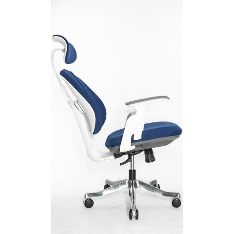 Кресло Falto Orto Bionic A92-2W Fabrik-WH-BL (каркас светлый/ткань blue)