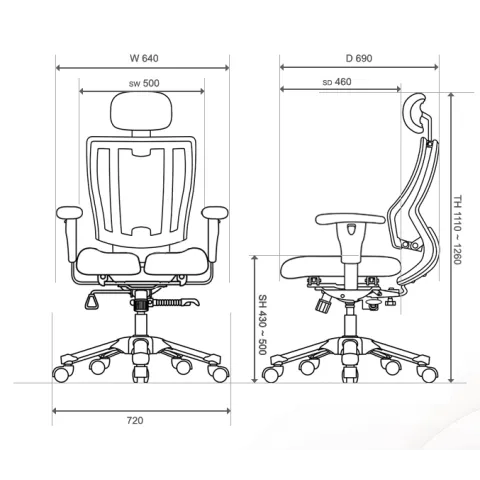 Ортопедическое кресло Hara Chair Uruus