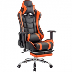 Кресло игровое MFG-6001 черное/оранжевое (экокожа)