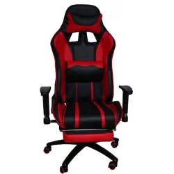 Кресло игровое MFG-6016 черное/красное (экокожа)