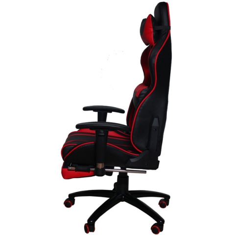 Кресло игровое MFG-6016 черное/красное (экокожа)