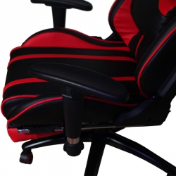 Кресло игровое MFG-6016 черное/красное (экокожа)