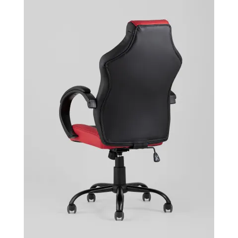 Кресло игровое TopChairs Racer Midi черно-красное