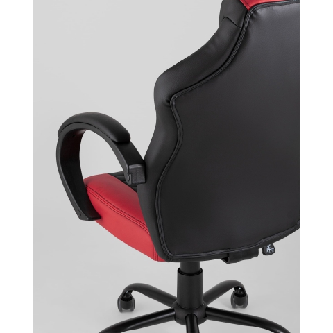 Кресло игровое TopChairs Racer Midi черно-красное