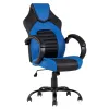 Кресло игровое TopChairs Racer Midi черно-синее